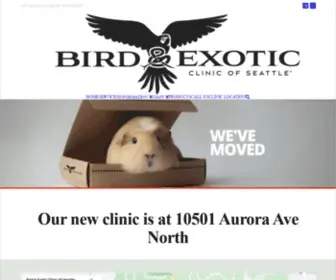 Birdandexotic.com(Bird & Exotic Veterinary Clinic of Seattle) Screenshot