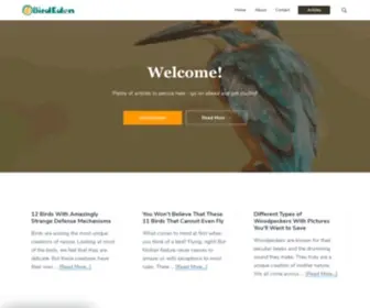 Birdeden.com(Bird Eden) Screenshot