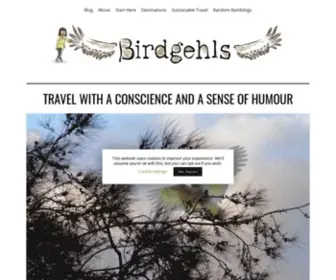 Birdgehls.com(Travel With a Conscience) Screenshot