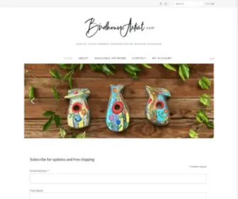 Birdhouseartist.com(One of a kind Ceramic Birdhouses by Monika Stefaniak) Screenshot