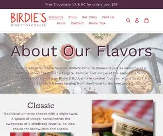 Birdiespimentocheese.com(Birdie's Pimento Cheese) Screenshot