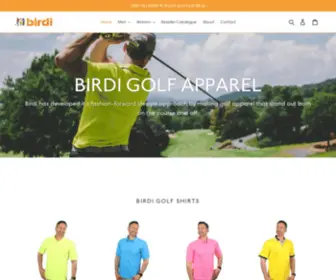 Birdigolf.co.za(Birdi Golf Apparel) Screenshot