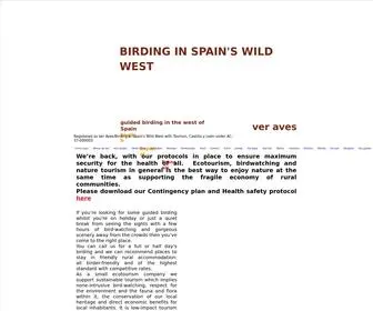 Birdinginspainswildwest.com(Birding Ornitología) Screenshot