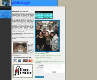 Birdjungle.com(Bird Jungle) Screenshot