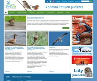 Birdlife.fi(BirdLife Suomi) Screenshot