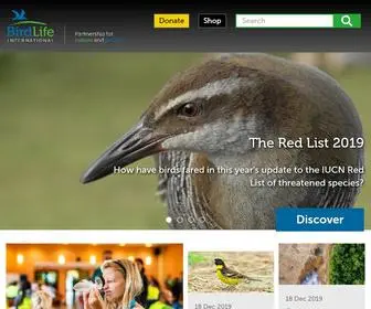 Birdlife.org(BirdLife International) Screenshot