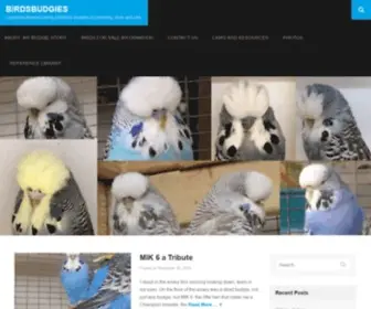 Birdsbudgies.com(Champion Breeder raising Exhibition Budgies for breeding) Screenshot