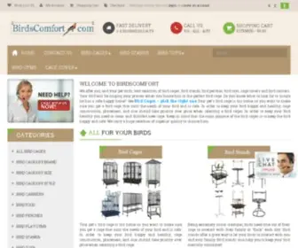 Birdscomfort.com(Bird Cages) Screenshot