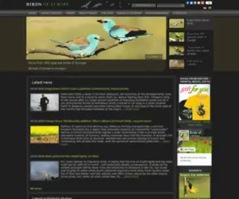 Birdsofeurope.eu(Birds of Europe) Screenshot