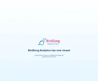Birdsonganalytics.com(BirdSong Analytics) Screenshot
