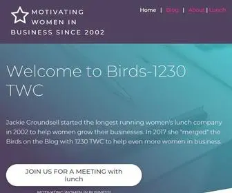 Birdsontheblog.co.uk(Motivating Women in Business) Screenshot