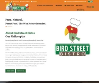 Birdstreetbistro.com(Parrot Food from Bird Street Bistro) Screenshot