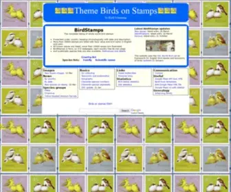 Birdtheme.org(Information related to collecting birds on stamps. Presenting BirdStamps) Screenshot