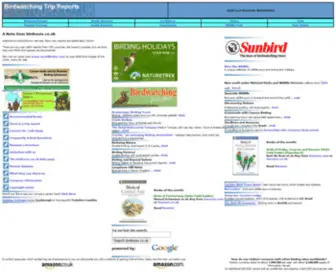 Birdtours.co.uk(The Bird Watching Trip and Tour Report collection) Screenshot