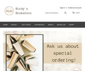 Birdysbookstore.com(Birdy's Bookstore) Screenshot