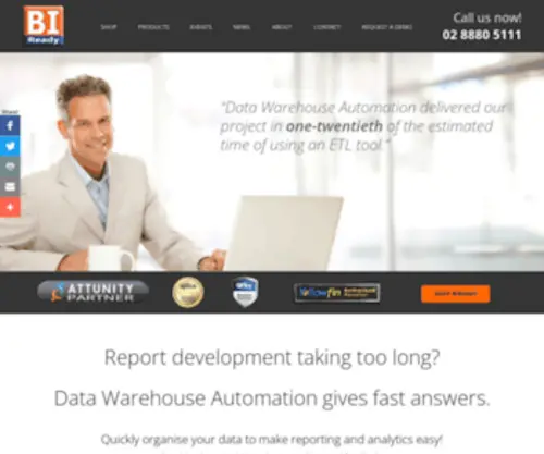 Biready.com.au(Data Warehouse Automation) Screenshot