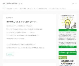 Biridenki.com(電気で時間を有効活用しよう) Screenshot