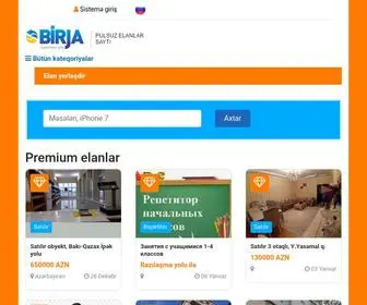 Birja.com(Pulsuz elanlar saytı) Screenshot