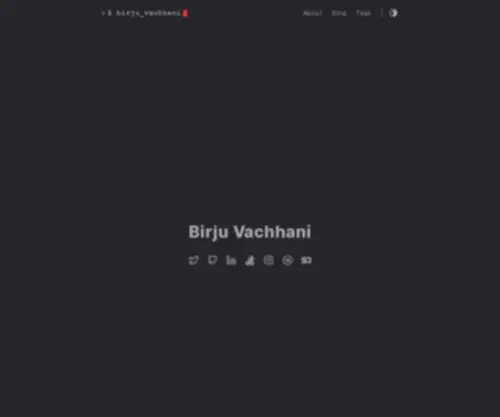 Birju.dev(Birju Vachhani) Screenshot