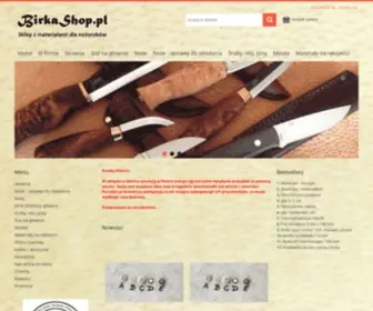 Birkashop.pl(Sklep z materiałami dla nożorobów / knifemaking supplies) Screenshot