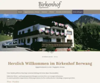 Birkenhof-Berwang.at(Appartements Birkenhof Berwang) Screenshot