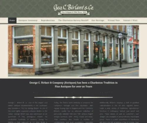 Birlant.com(Fine Antiques and Gifts Since 1922 on King Street in Charleston) Screenshot