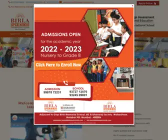 Birlaopenminds-Mumbai.com(Birla Open Minds International School) Screenshot