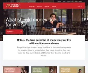 Birlasunlife.com(Aditya Birla Capital) Screenshot