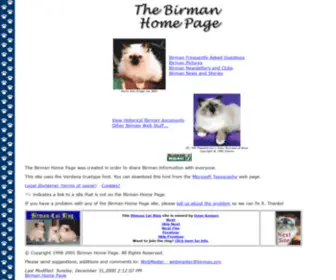 Birman.org(The Birman) Screenshot