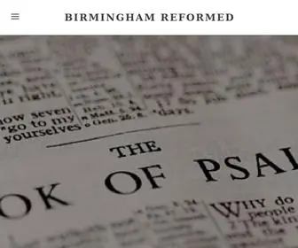 Birmingham-Reformed.org(Birmingham Reformed) Screenshot