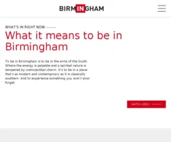 Birminghamal.org(Greater Birmingham Convention & Visitors Bureau) Screenshot
