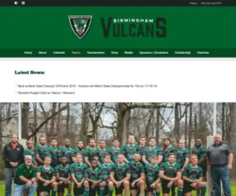 Birminghamrugby.com(Birmingham Vulcans RFC) Screenshot