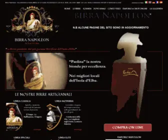 Birranapoleon.com(Fabbrica di Birra Artigianale "Birra Napoleon" dell' Isola d' Elba) Screenshot