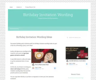 Birthday-Invitation-Wording.com(Unique Invitation Wording Inspiration) Screenshot