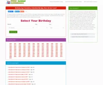 Birthdayagecalculator.com(Birthday Age Calculator) Screenshot