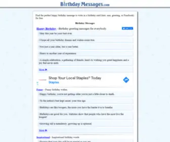 Birthdaymessages.com(Birthday Messages.com) Screenshot