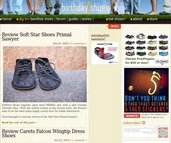 Birthdayshoes.com(Toe Shoes) Screenshot