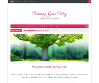 Birthgodsway.com(Birth God's Way) Screenshot