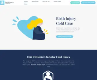 Birthinjurycoldcase.com(Birth Injury Cold Case) Screenshot