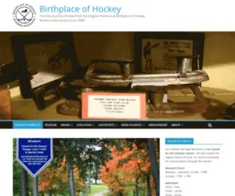 Birthplaceofhockey.com(The Birthplace of Hockey) Screenshot