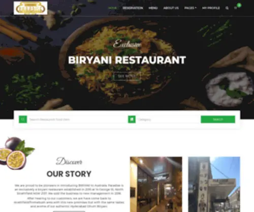 Biryani.com.au(Our Site) Screenshot