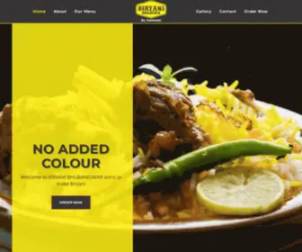 Biryanibhubaneswar.com(Biryani Bhubaneswar) Screenshot