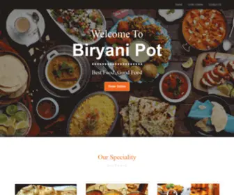 Biryanipotjohnscreek.com(Biryani Pot) Screenshot