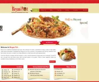 Biryanipotusa.com(Biryani Pot) Screenshot