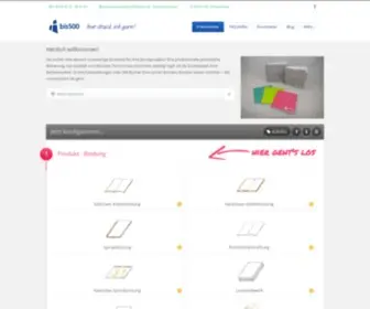 Bis500Druck.de(Bis500 die Onlinedruckerei für Digitaldruck bis500druck) Screenshot