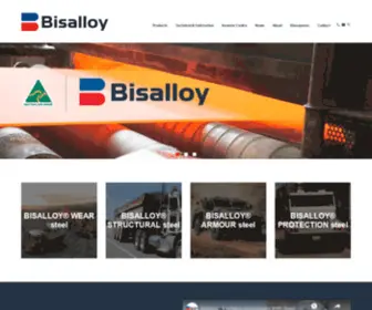 Bisalloy.com.au(Homepage) Screenshot