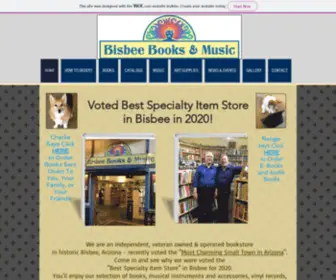 Bisbeebam.com(Bisbee Books & Music) Screenshot