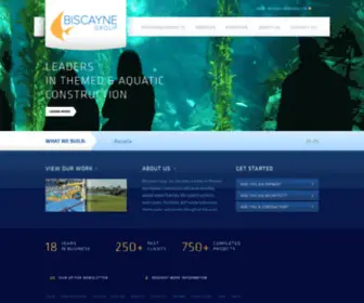 Biscayneaqua.com(Leaders in Themed & Aquatic Construction) Screenshot