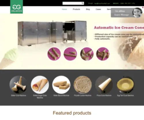 Biscuitsplant.com(Professional Guide To Wafer Production Line and Ice Cream Cone Machine) Screenshot
