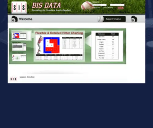 Bisdata.com(Baseball Info Solutions) Screenshot